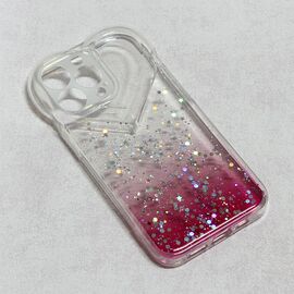 Futrola Heart Glitter - iPhone 13 Pro pink.