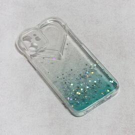 Futrola Heart Glitter - iPhone 12 6.1 mint.