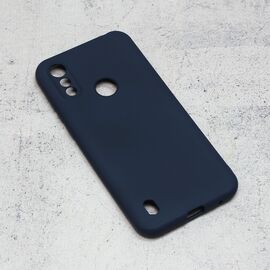 Silikonska futrola Teracell Giulietta - Motorola Moto E6i mat tamno plava.