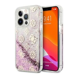 Futrola Guess Hc Liquid Glitter Peony - iPhone 13 Pro roze (GUHCP13LLGPEPI).