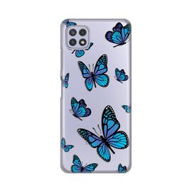 Silikonska futrola PRINT Skin - Samsung A226 Galaxy A22 5G Blue butterfly.