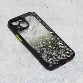 Futrola Frame Glitter - iPhone 13 Mini crna.