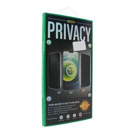 Tempered Glass Privacy 2.5D full glue - Samsung Galaxy S22 5G crni (fingerprint unlock).