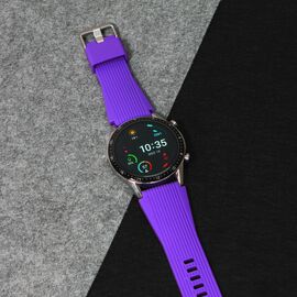 Narukvica relief - smart watch 22mm tamno ljubicasta.