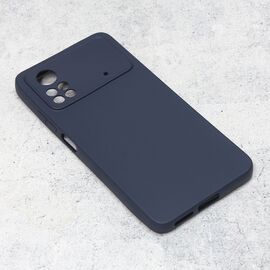 Silikonska futrola Teracell Giulietta - Xiaomi Poco X4 Pro 5G mat tamno plava.