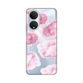 Silikonska futrola PRINT Skin - Huawei Honor X7 Pink Clouds.