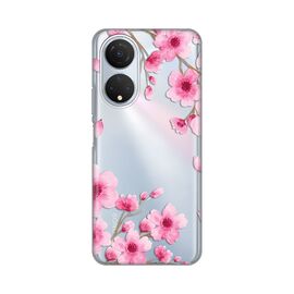 Silikonska futrola PRINT Skin - Huawei Honor X7 Rose flowers.