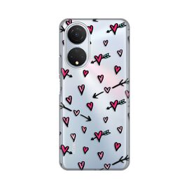 Silikonska futrola PRINT Skin - Huawei Honor X7 Heart Pattern.