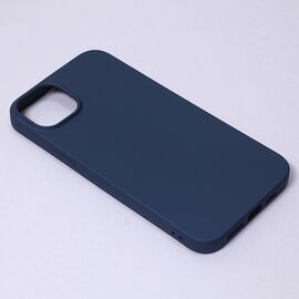 Silikonska futrola Teracell Giulietta - iPhone 14 Plus mat tamno plava.