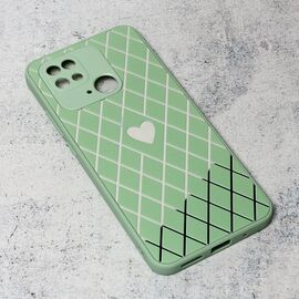 Futrola Diamond Heart - Xiaomi Redmi 10C svetlo zelena.
