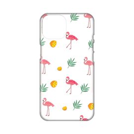 Silikonska futrola PRINT Skin - iPhone 14 Flamingos.