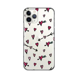 Silikonska futrola PRINT Skin - iPhone 11 6.1 Hearts Pattern.