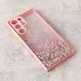 Futrola Frame Glitter - Samsung G908B Galaxy S22 Ultra roze.