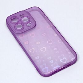 Futrola Heart Color IMD - iPhone 14 Pro ljubicasta.