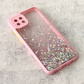 Futrola Frame Glitter - Samsung A035 Galaxy A03 (166) roze.