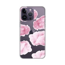 Silikonska futrola PRINT Skin - iPhone 14 Pro Max 6.7 Pink Clouds.