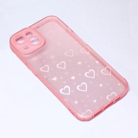 Futrola Heart Color IMD - iPhone 14 roze.