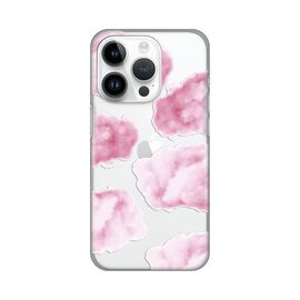 Silikonska futrola PRINT Skin - iPhone 14 Pro Pink Clouds.
