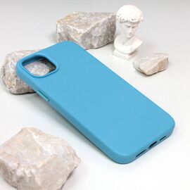 Futrola Beautiful Shine Leather iPhone 14 Plus svetlo plava.