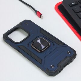 Futrola Hard Border Ring - iPhone 14 Pro plava.