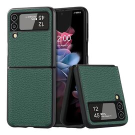 Futrola Elegant Leather - Samsung F721B Samsung Galaxy Z Flip 4 tamno zelena.