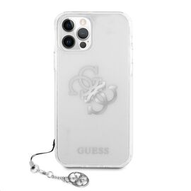 Futrola Guess Hc PC 4G Metal Charm - iPhone 12 Pro Max 6.7 srebrna (GUHCP12LKS4GSI).
