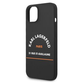 Futrola Karl Lagerfeld Hc Silicone RSG - iPhone 14 Plus crna (KLHCP14MSRSGHLK).