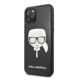Futrola Karl Lagerfeld Double Layers Glitter - iPhone 11 Pro Max 6.5 crna ( KLHCN65DLHBK).