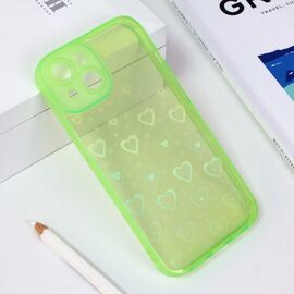 Futrola Heart Color IMD - iPhone 14 svetlo zelena.