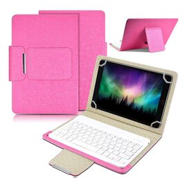 Futrola sa Bluetooth Tastaturom Leather - Tablet 10" Univerzalna pink.