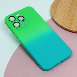 Futrola Rainbow Spring - iPhone 13 Pro zeleno svetlo plava.
