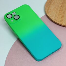 Futrola Rainbow Spring - iPhone 14 zeleno svetlo plava.