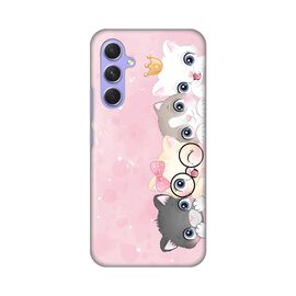 Silikonska futrola PRINT Skin - Samsung A546B Galaxy A54 5G Pink cats.