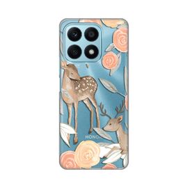 Silikonska futrola PRINT Skin - Huawei Honor X8a Flower Deer.