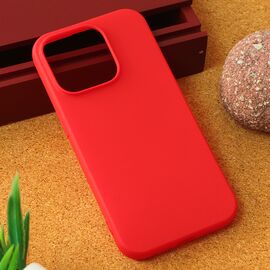 Silikonska futrola Teracell Giulietta - iPhone 15 Pro 6.1 mat crvena.