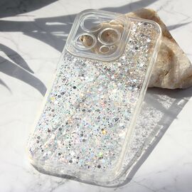 Futrola Glitter - iPhone 14 Pro srebrna.
