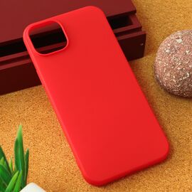 Silikonska futrola Teracell Giulietta - iPhone 15 Plus mat crvena.