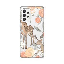 Silikonska futrola PRINT Skin - Samsung A525 Galaxy A52 4G/A526 Galaxy A52 5G/A528B Galaxy A52s 5G Flower Deer.