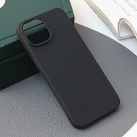Silikonska futrola Skin - iPhone 15 mat crna.
