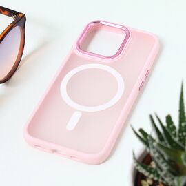 Futrola Magsafe colorful - iPhone 15 Pro 6.1 roze.