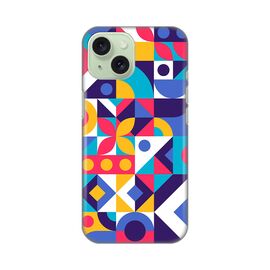 Silikonska futrola PRINT Skin - iPhone 15 Colorful Mosaic.