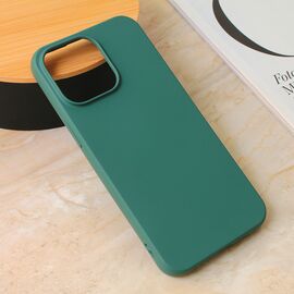 Silikonska futrola Teracell Giulietta - iPhone 15 Pro Max 6.7 mat zelena.