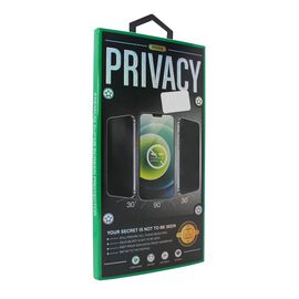 Tempered Glass Privacy 2.5D full glue - iPhone 15 Pro Max 6.7 crni.