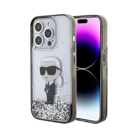 Futrola Karl Lagerfeld Hc Liquid Glitter Ikonik - iPhone 15 Pro 6.1 Transparent (KLHCP15LLKKNSK).