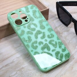 Futrola Shiny glass - iPhone 13 Pro Max 6.7 svetlo zelena.