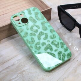 Futrola Shiny glass - iPhone 13 svetlo zelena.