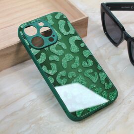 Futrola Shiny glass - iPhone 15 Pro 6.1 zelena.