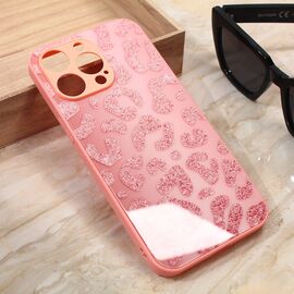 Futrola Shiny glass - iPhone 13 Pro Max 6.7 roza.