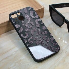Futrola Shiny glass - iPhone 14 crna.