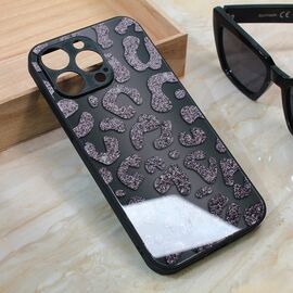 Futrola Shiny glass - iPhone 13 Pro Max 6.7 crna.